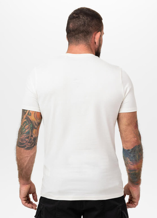 T-shirt PIT BULL USA CAL 140 spandex biały (off white)