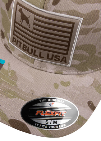 Czapka PIT BULL FULL CAP USA sand camo