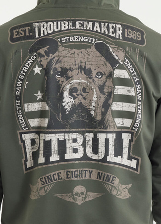 Bluza PIT BULL Tricot Terry TROUBLEMAKER zielona (old green) rozpinana