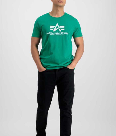 T-shirt ALPHA INDUSTRIES BASIC zielony (jungle green) 100501 668