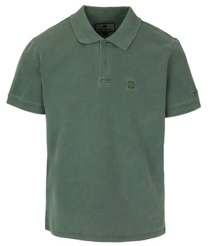 POLO PIT BULL Denim Washed Pique SMALL LOGO sage green