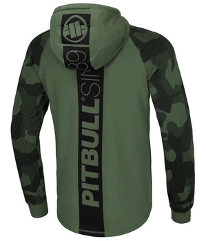 Longsleeve PIT BULL SPANDEX HILLTOP z kapturem olive dillard