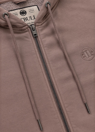 Bluza PIT BULL WASHED LANCASTER 2  washed burgundy rozpinana 