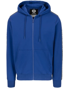 Bluza PIT BULL Tricot Terry TAPE NUGGET niebieska (electric blue) rozpinana