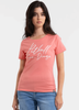 T-shirt damski PIT BULL SD WMN koralowy 
