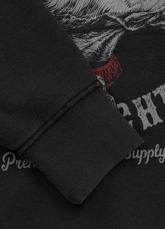 Bluza PIT BULL Washed STRENGTH & RESPECT czarna prosta