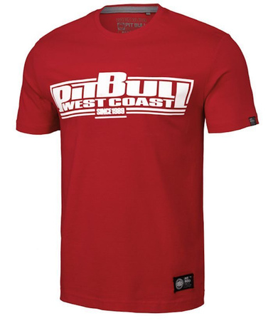 T-shirt PIT BULL CLASSIC BOXING czerwony