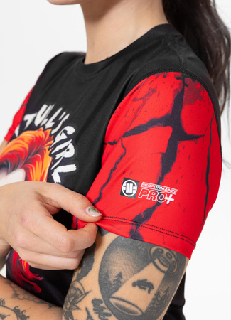Damska koszulka sportowa Mesh PIT BULL SWEETIE-CHU WMN czarna
