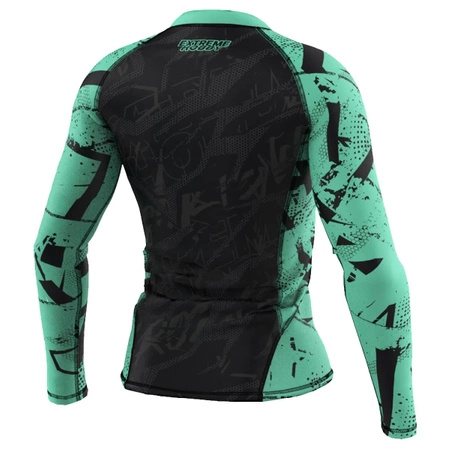 Damski longsleeve rashguard EXTREME HOBBY NEO miętowy