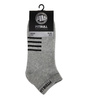 Krótkie skarpetki PIT BULL LOWANKLE THIN szare - 3 pary