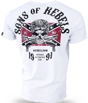 T-shirt DOBERMANS SONS OF REBELS TS196 biały
