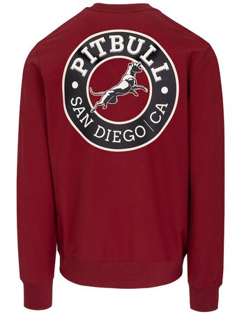 Bluza PIT BULL Tricot Terry SAN DIEGO CA bordowa prosta