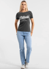 T-shirt damski PIT BULL Denim Washed ANGEL LOGO grafitowy
