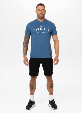 T-shirt PIT BULL USA CAL 210 GSM BRUSHED shade blue