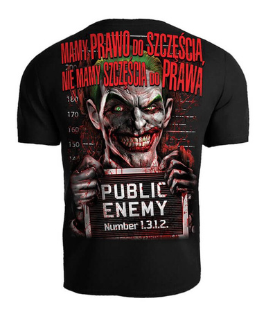 T-shirt PUBLIC ENEMY MAMY PRAWO DO SZCZĘŚCIA czarny