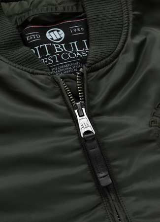 Kurtka PIT BULL HACKET WASHED BOMBER dark green