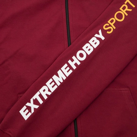Bluza Hooded Zip EXTREME HOBBY SPORT LINE bordowy