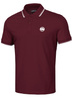 POLO PIT BULL regular LOGO STRIPES bordowe (burgundy)