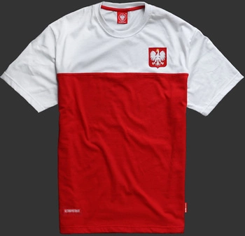 T-shirt ULTRAPATRIOT MODEL B41 biało-czerwony