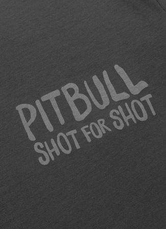 T-shirt PIT BULL SHOT FOR SHOT grafitowy