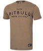 T-shirt PIT BULL Denim Washed BRAVERY brązowy