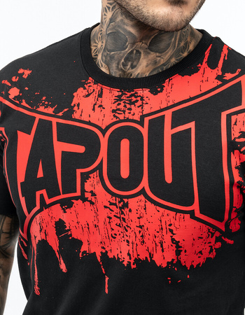 T-shirt TAPOUT SPLASHED czarny