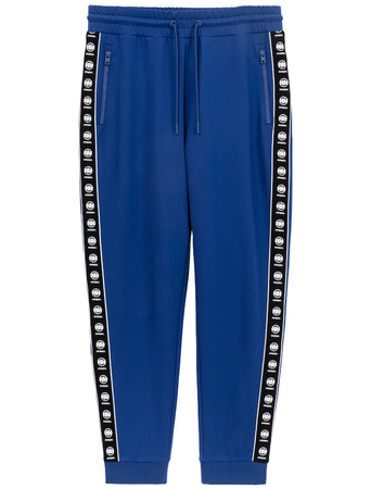 Spodnie sportowe PIT BULL Tricot Terry TAPE NUGGET niebieskie (electric blue)