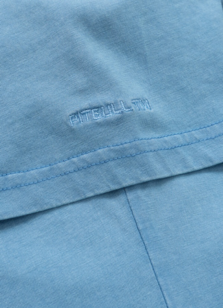 T-shirt damski PIT BULL Denim Washed ANGEL LOGO niebieski