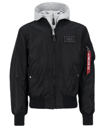 Kurtka ALPHA INDUSTRIES MA-1 D-Tec czarno-szara 183110 03
