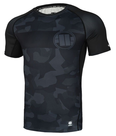 Rashguard PIT BULL DILLARD CASINO szary krótki rękaw