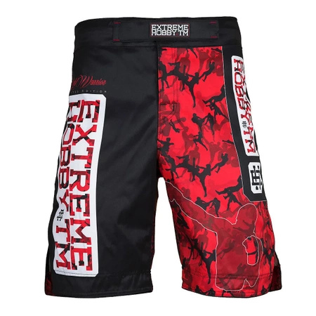 Spodenki Grappling EXTREME HOBBY RED WARRIOR czarny