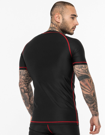 Short Sleeve Rashguard TAPOUT CRYSTAL czarny