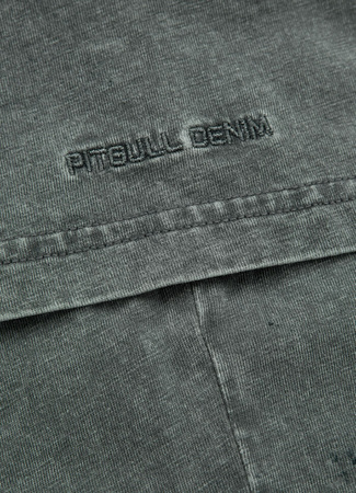 T-shirt PIT BULL Denim Washed  BORN IN 1989 grafitowy
