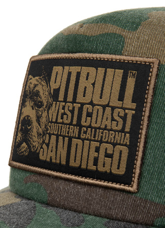 Czapka PIT BULL SNAPBACK CAMO TRUCKER BLOOD DOG moro zielona