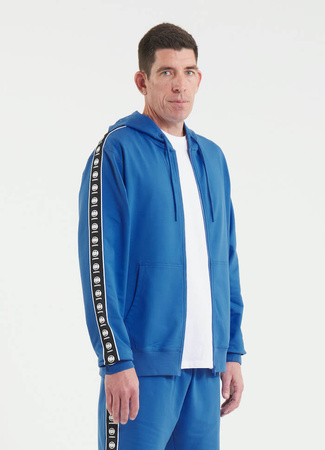 Bluza PIT BULL Tricot Terry TAPE NUGGET niebieska (electric blue) rozpinana