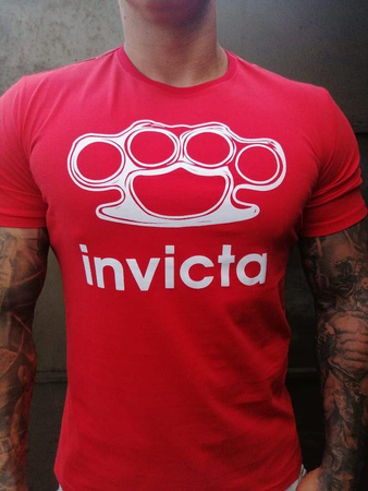 T-shirt INVICTA ORIGINALS czerwony