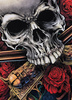 T-shirt PIT BULL SANTA MUERTE czarny