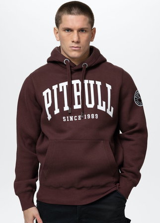 Bluza PIT BULL NORTON dark burgundy kaptur