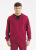 Bluza PIT BULL Tricot Terry TAPE NUGGET bordowa rozpinana