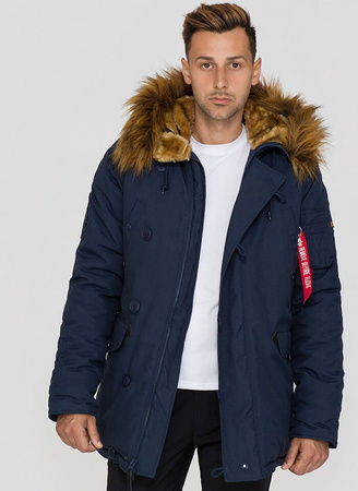 Kurtka parka ALPHA INDUSTRIES EXPLORER granatowa (rep.blue) 193128 07