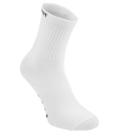 Długie skarpetki PIT BULL HIGH ANKLE THIN białe cienkie - 3 pary