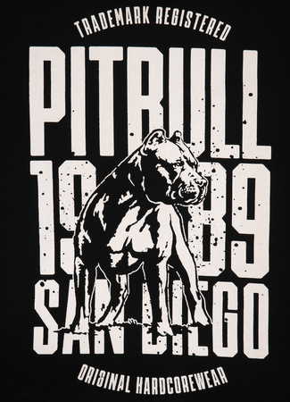 T-shirt PIT BULL  SAN DIEGO DOG czarny