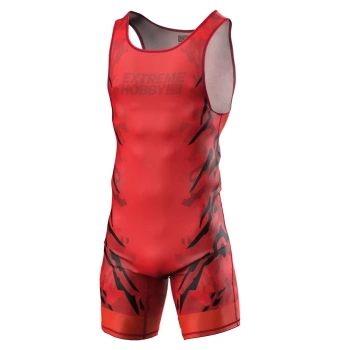 Trykot Zapaśniczy EXTREME HOBBY BLACK PANTHER czerwony