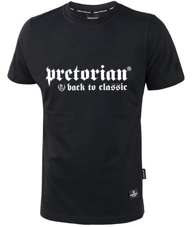 T-shirt PRETORIAN BACK TO CLASSIC czarno-biały