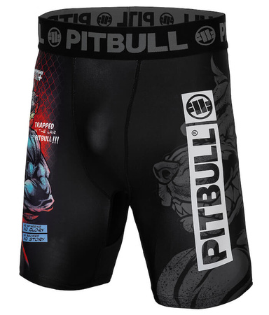 Spodenki PIT BULL COMPRESSION MASTERS OF MMA HILLTOP czarne