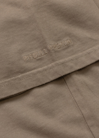 T-shirt PIT BULL USA CAL 210 GSM BRUSHED dark sand