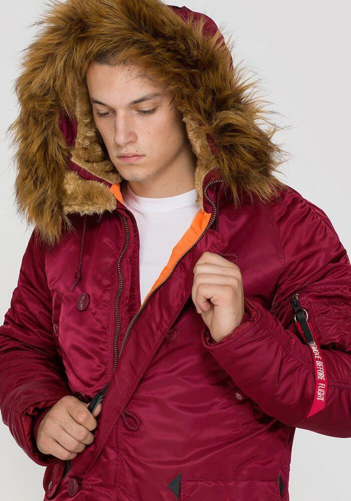 Kurtka ALPHA INDUSTRIES N3B VF 59 Bordowa (deep Maroon) 103141 21 ...