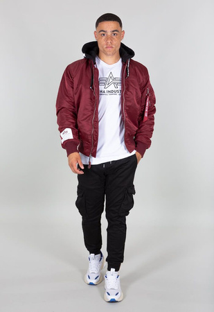 Kurtka ALPHA INDUSTRIES MA-1 ZHP bordowa (burgundy) 118101 184