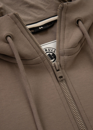 Bluza PIT BULL SAMPSON brązowa (taupe) rozpinana kaptur