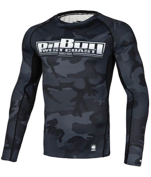 Longsleeve Rashguard PIT BULL BOXING ALL BLACK CAMO długi rękaw